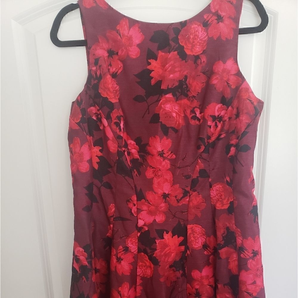 Red Floral Dress